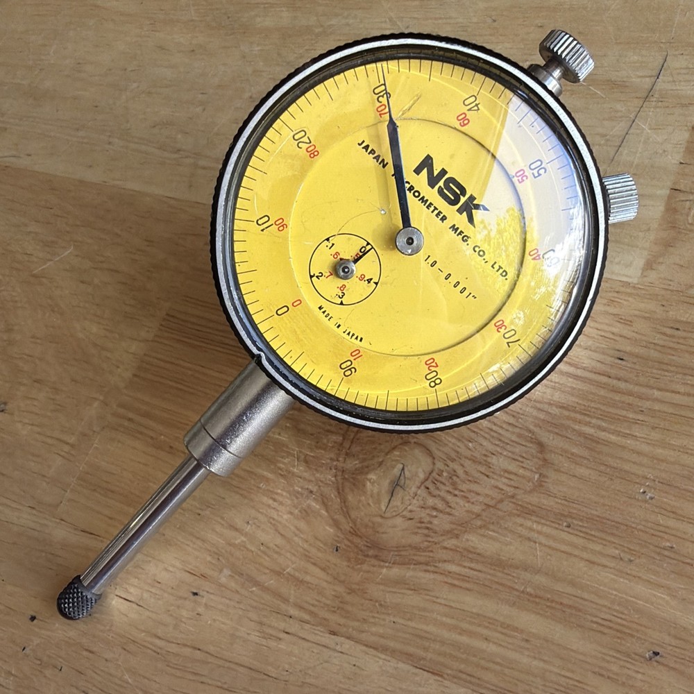 NSK Dial Indicator .001" Graduation 1.000" Range Made in Japan