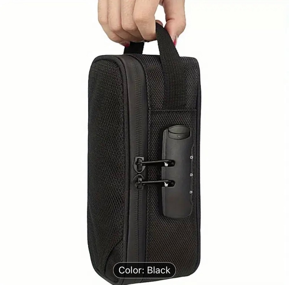 Smell Proof Stash Bag with Carbon Lining & Lock