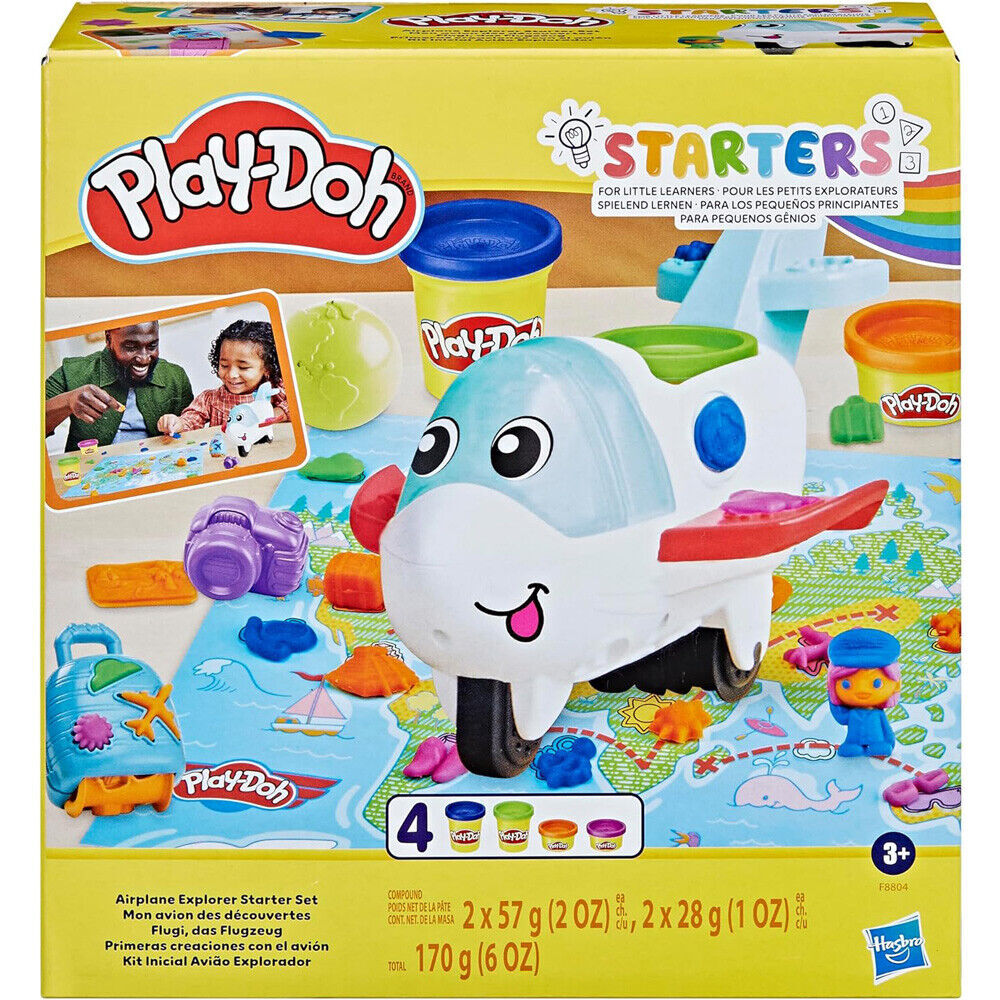 Play-Doh Airplane Explorer Starter Set with Jet & World Map Playmat