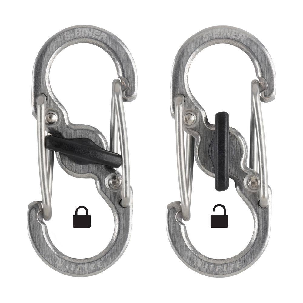 Stainless S-Biner Microlock (2-Pack)