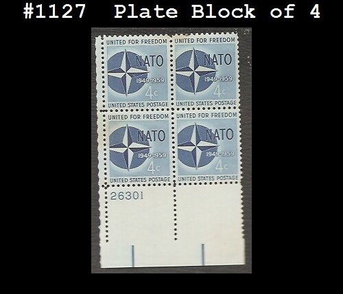USA3 #1127 MNH PB4 NATO