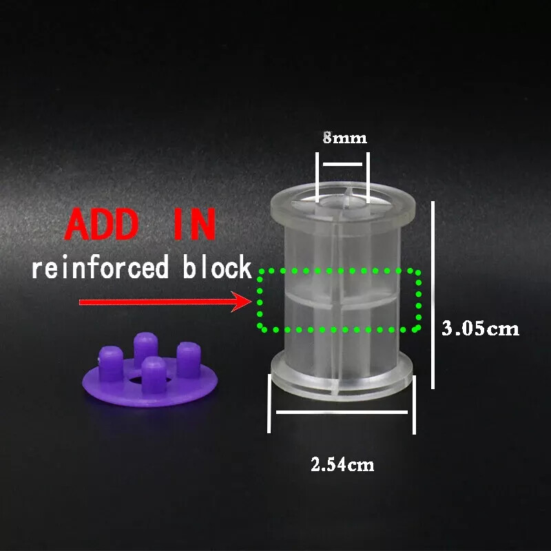 20pcs Empty Fly Tying Bobbin Spools High Polymer Material Standard Size Tools