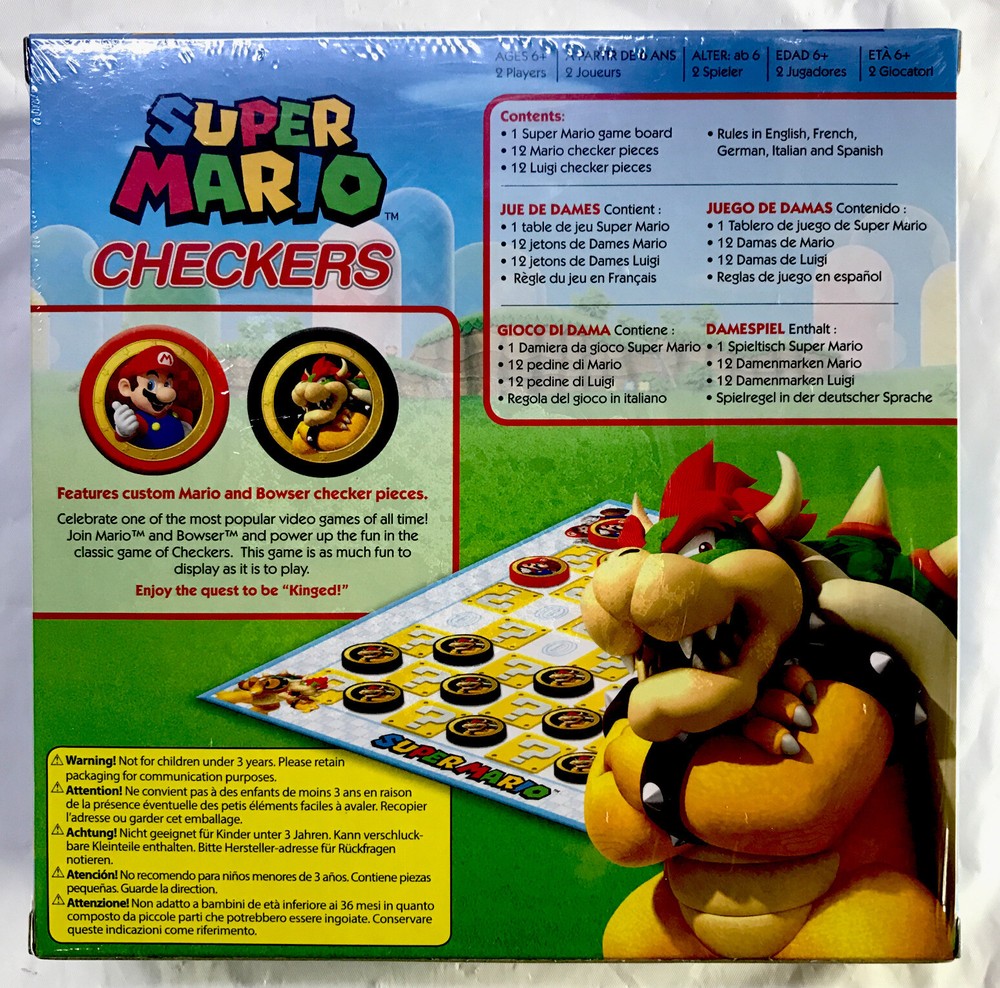 CHECKERS SUPER MARIO VS BOWSER INTL