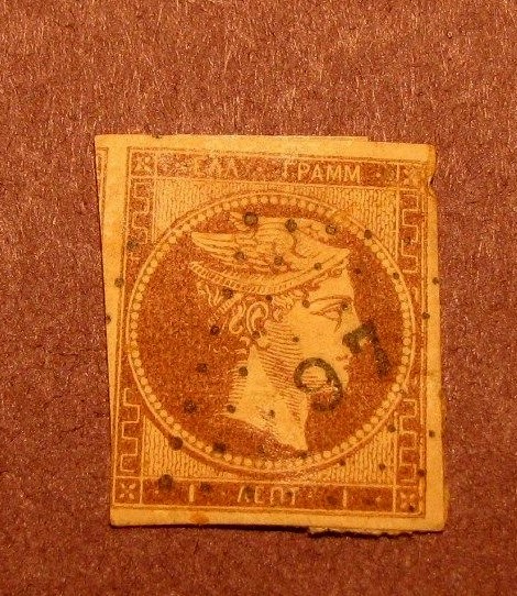 Greece Stamp Scott# 8a Hermes 1861-62 L19