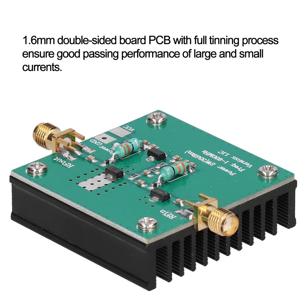 12VDC RF Power Wideband Amplifier Amplification Module 1-930MHz Working Freq CST