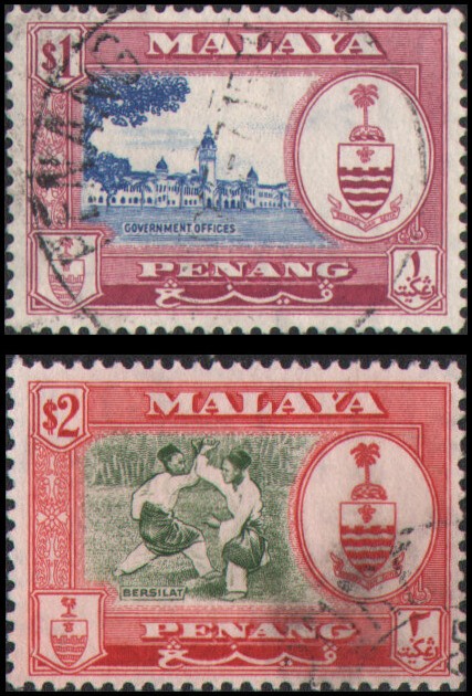 Malaya-Penang #64-65 Used