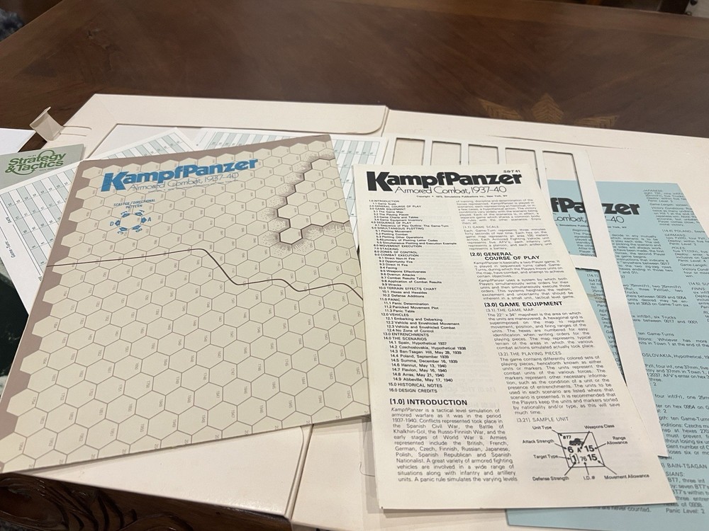 KempfPanzer – SPI 1973 Tactical Microgame | PUNCHED