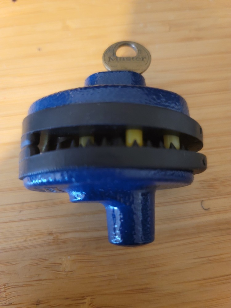 Blue, Keyed Firearm Trigger Lock, Pre-Owned