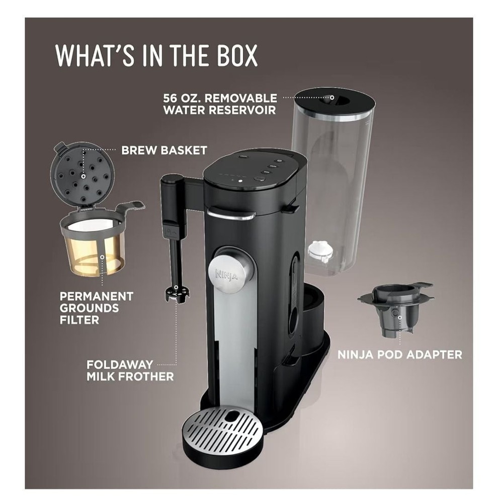 Ninja PB051 Single-Serve Pods & Grounds Specialty Coffee Maker