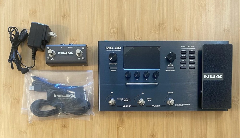 NUX MG-30 Modeling Guitar Processor Multi-Effects Pedal