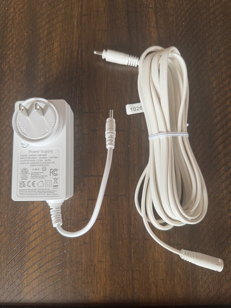 Hunter Douglas single battery wand charger with the cable