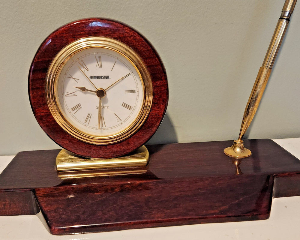 Timedesign Executive Quartz Desk Clock Alarm