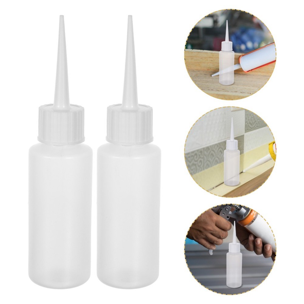 100 Pcs Sewing Agent Bottle Fine Tip Squeeze Bottles with Pointed