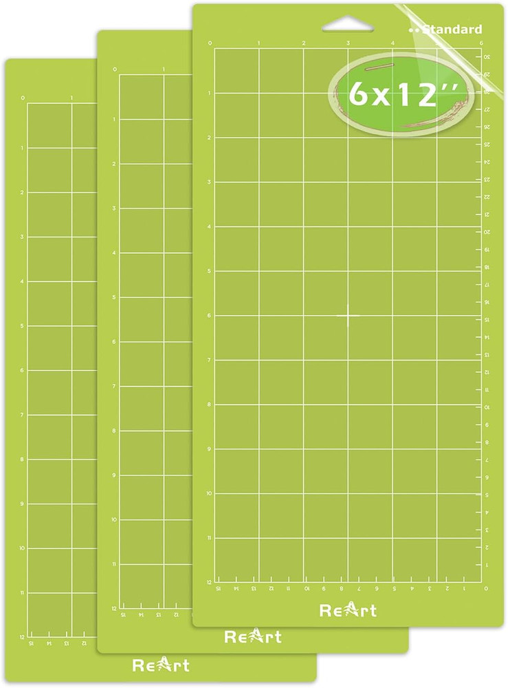 Standard Grip Adhesive Cutting Mat 6 X 12 Inch for Expression Machine - 3 Pack