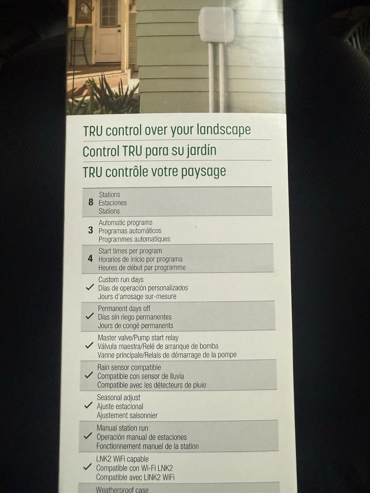 Rain Bird TRU8O Program-Based Indoor/Outdoor Irrigation Sprinkler Controller NEW