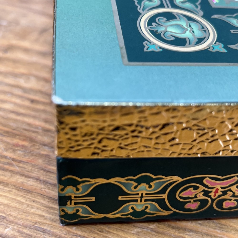 VARSHA CREATIONS Foil Covered Decrative Tin Peacock with Box