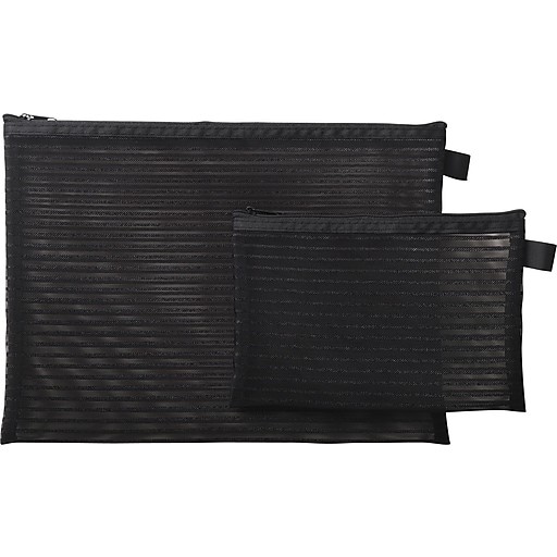 Mesh Zip Envelopes, 8.5"x11" & 4.5"x7.5", 1" Expansion, 2/Pack (41682)