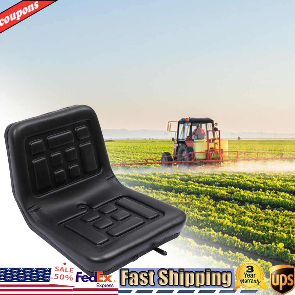 Universal Durable Slidable Tractor Seat +drain Hole For Dumper Mower Digger