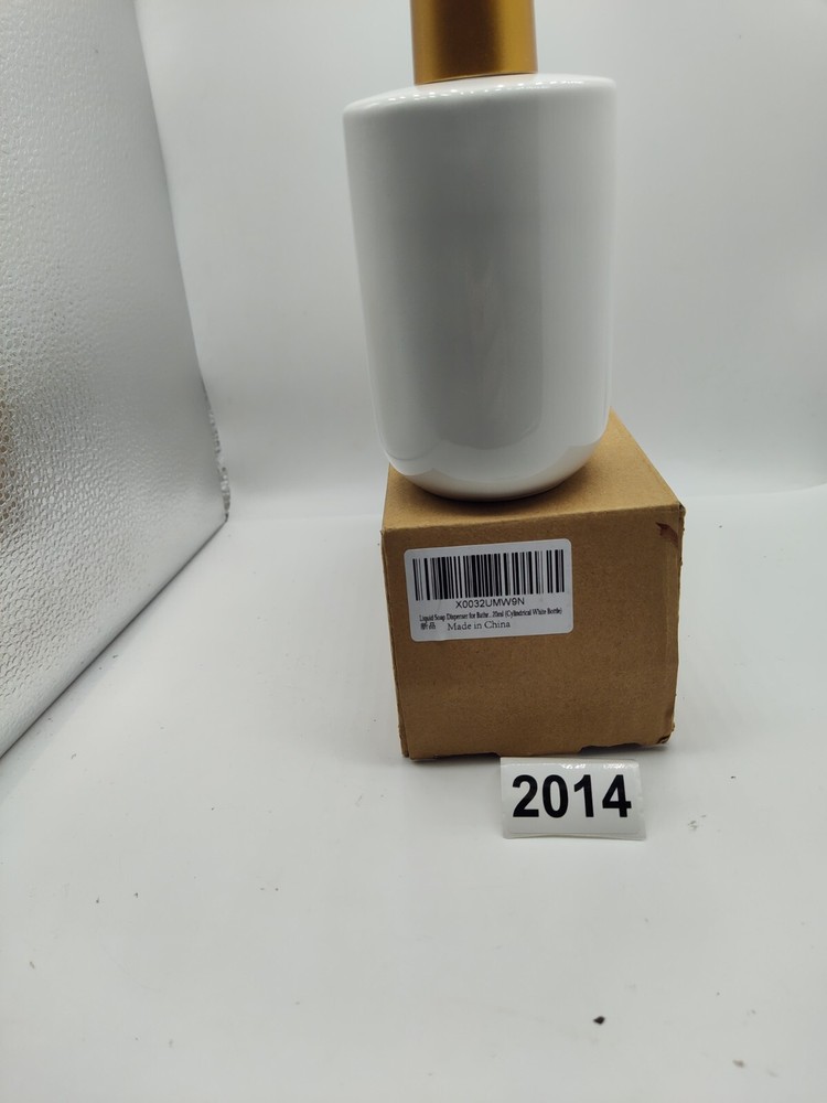 Bathroom Liquid Pump Bottle Ceramic Soap Dispenser -White 20ml #2014