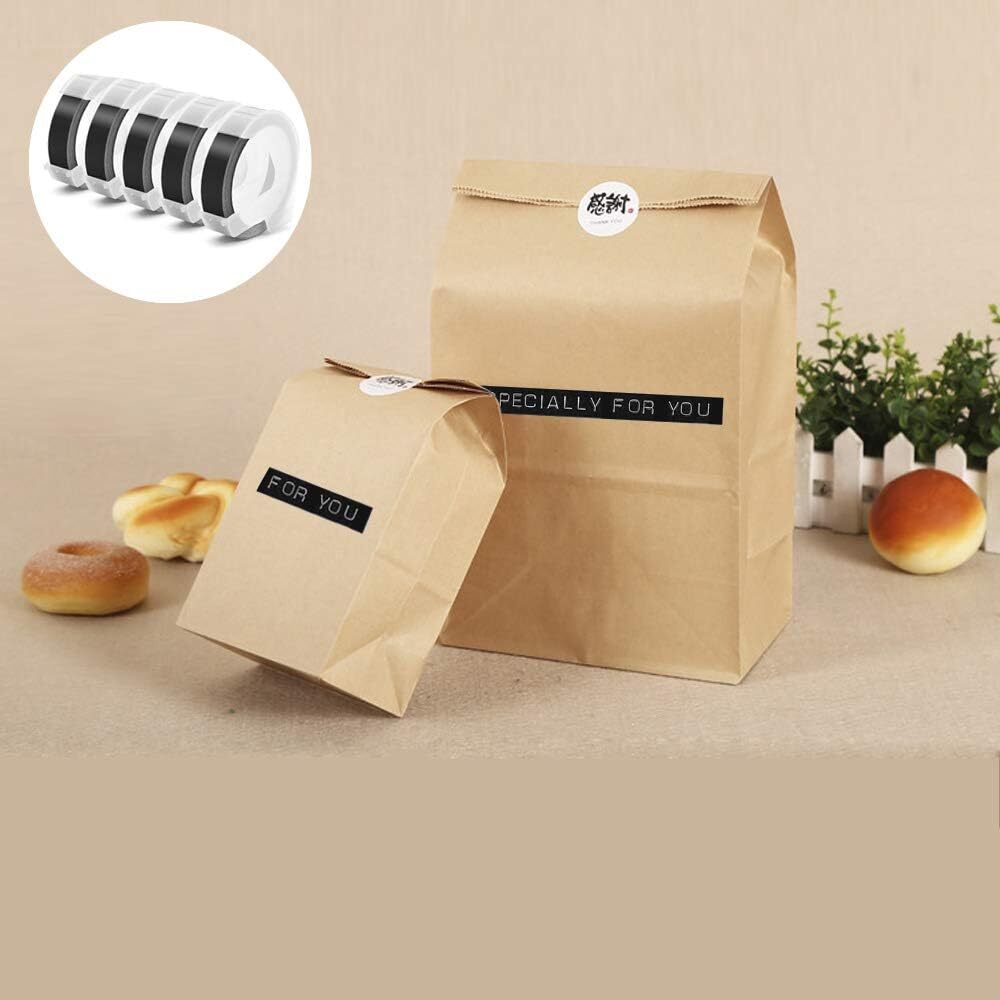 5PK Dymo 3D Embossing Label Tape 9mm for Dymo Organizer Xpress Label Maker 3/8"