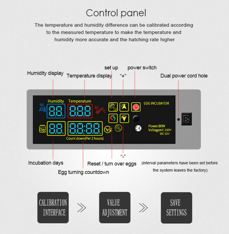 DIY Mini Eggs Incubator Controller Spare Parts Egg Temperture Controller 220V