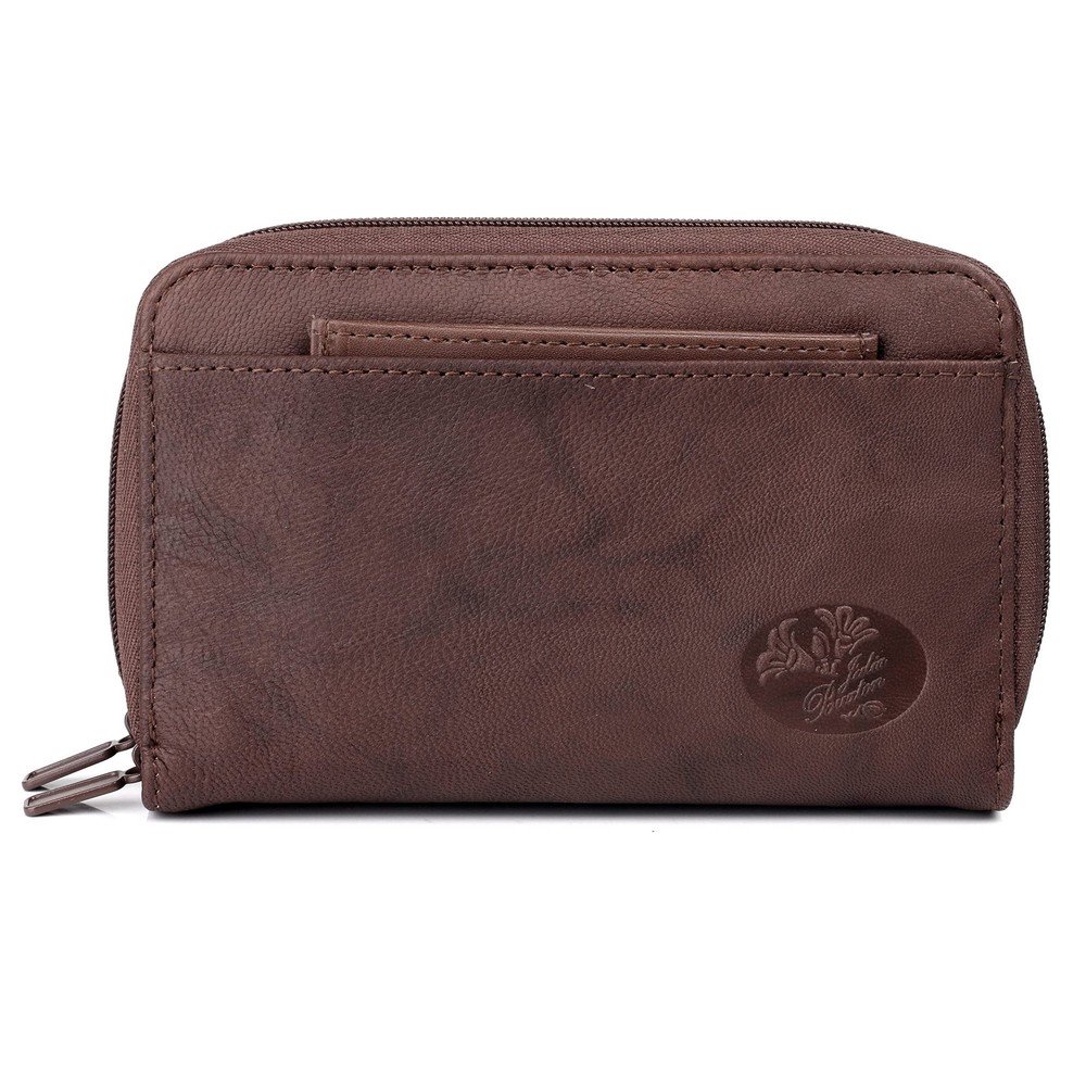 Julia Buxton Heiress Double Zip Organizer® Mahogany
