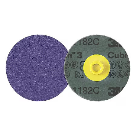 3M Cubitron 7100332345 Quick-Change Disc, Ceramic, 4 In Dia., Pk25