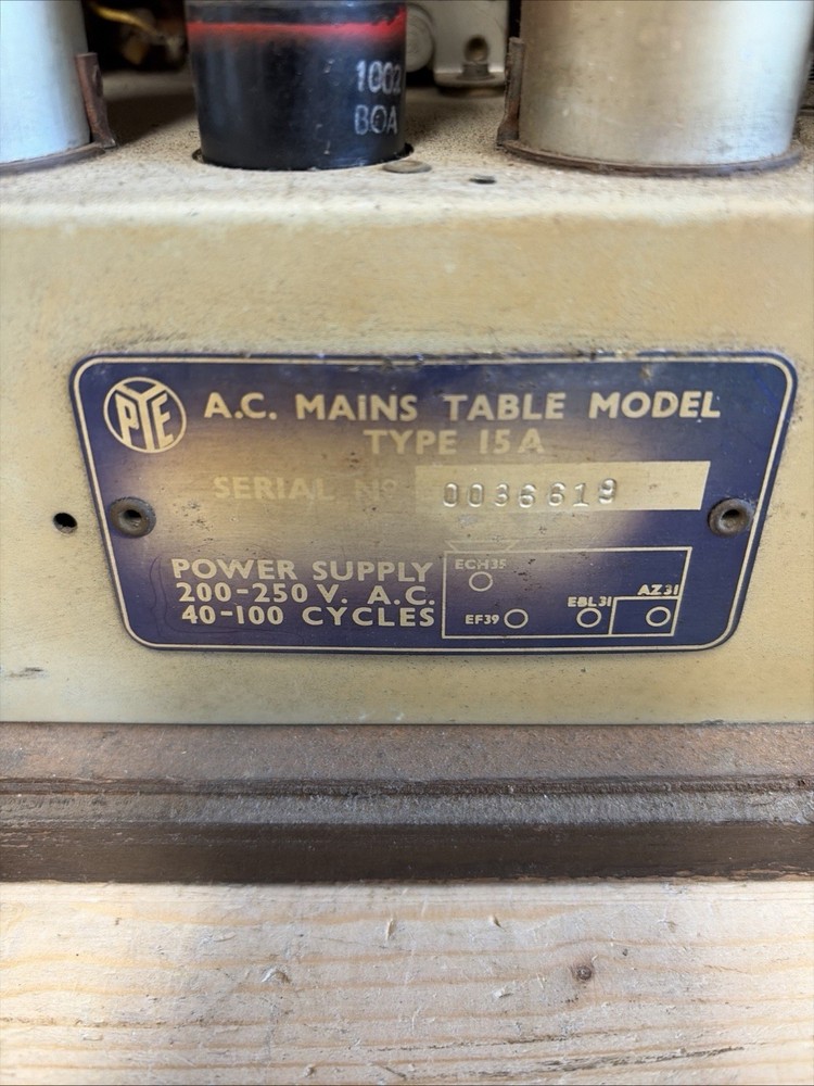 Pye 15A CLEAN Example - Vintage Radio