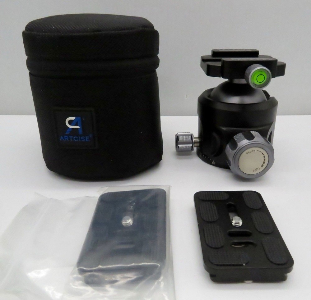 ARTCISE LB52 Low Profile Ball Head w 2 Plates And Soft Case