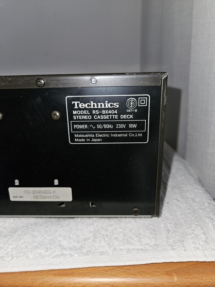 technics cassette deck RS-BX404