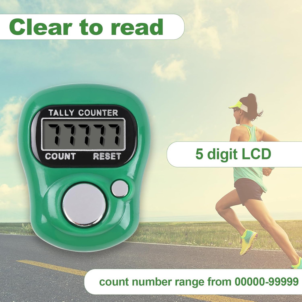 Electronic Tally Counter - 10 Pack Digital Clicker with 5-Digit LCD Display