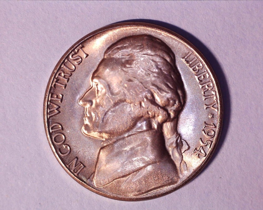1954-S Jefferson Nickel,~BU **422-4A