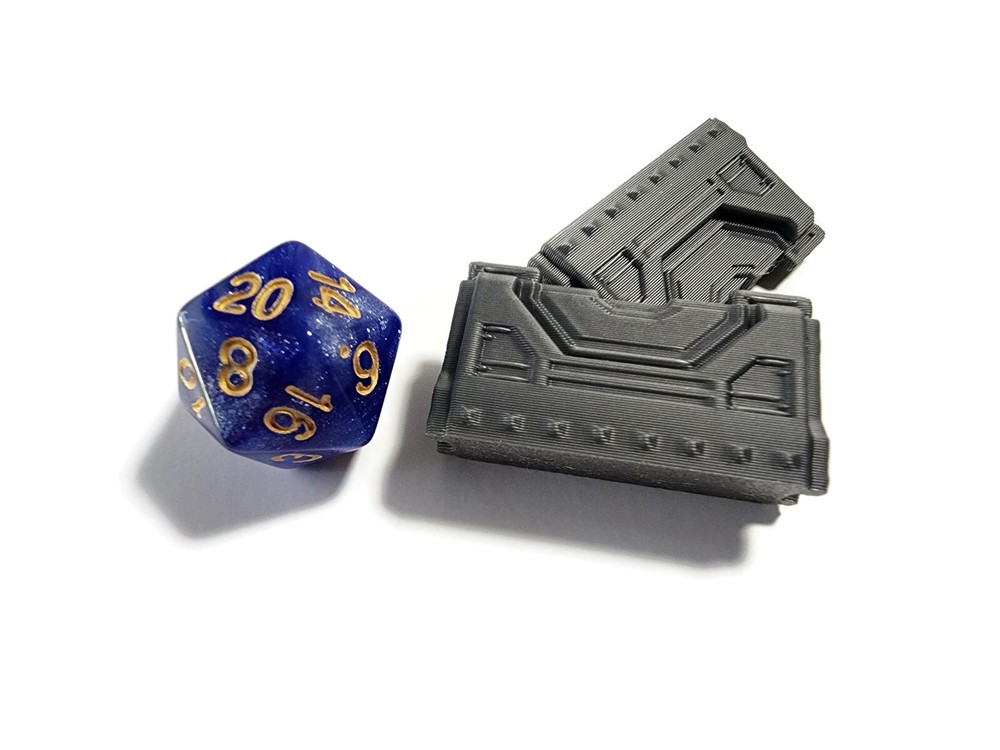 Miniature Sci-Fi Road "Jersey" Barriers (12pc) 1/64 (28mm Scaled)