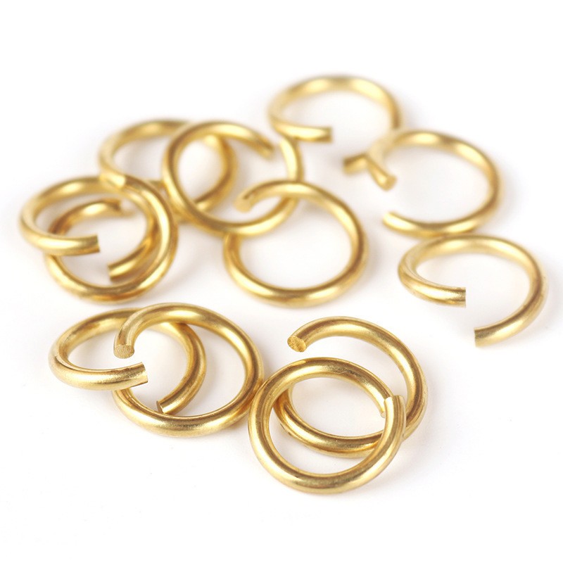5 7 8 10 12 14 15 16 18 20 23 26 30 50mm Solid Brass Open Jump Rings Link Loops