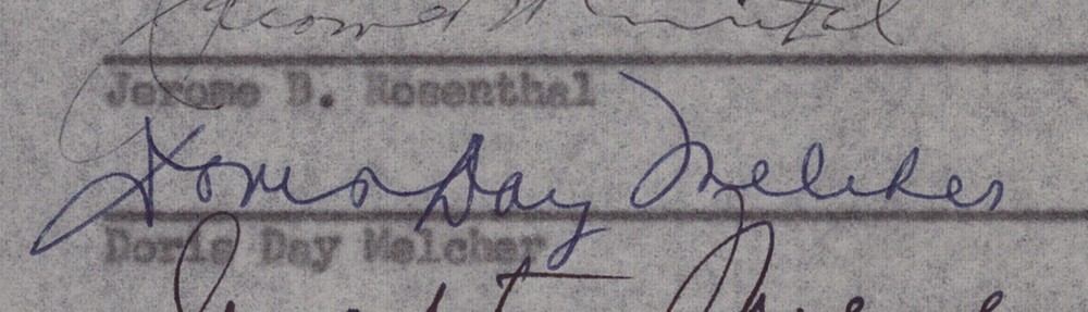 DORIS DAY - DOCUMENT SIGNED 10/22/1958 WITH CO-SIGNERS