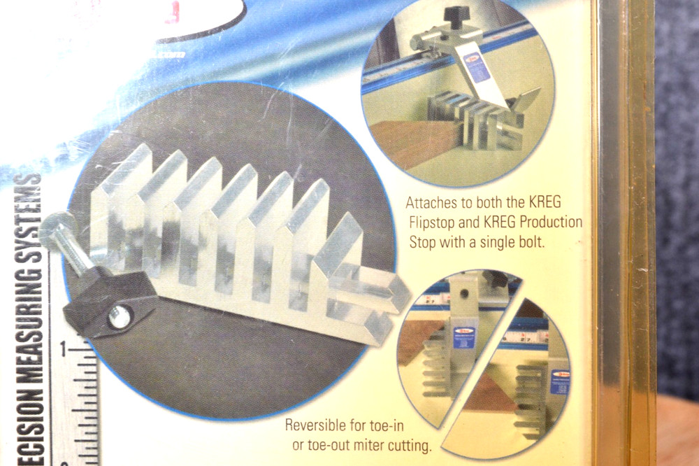 Kreg Perfect Miter Attachment Works With Kreg Flipstop & Solid Stop KMS7831 New