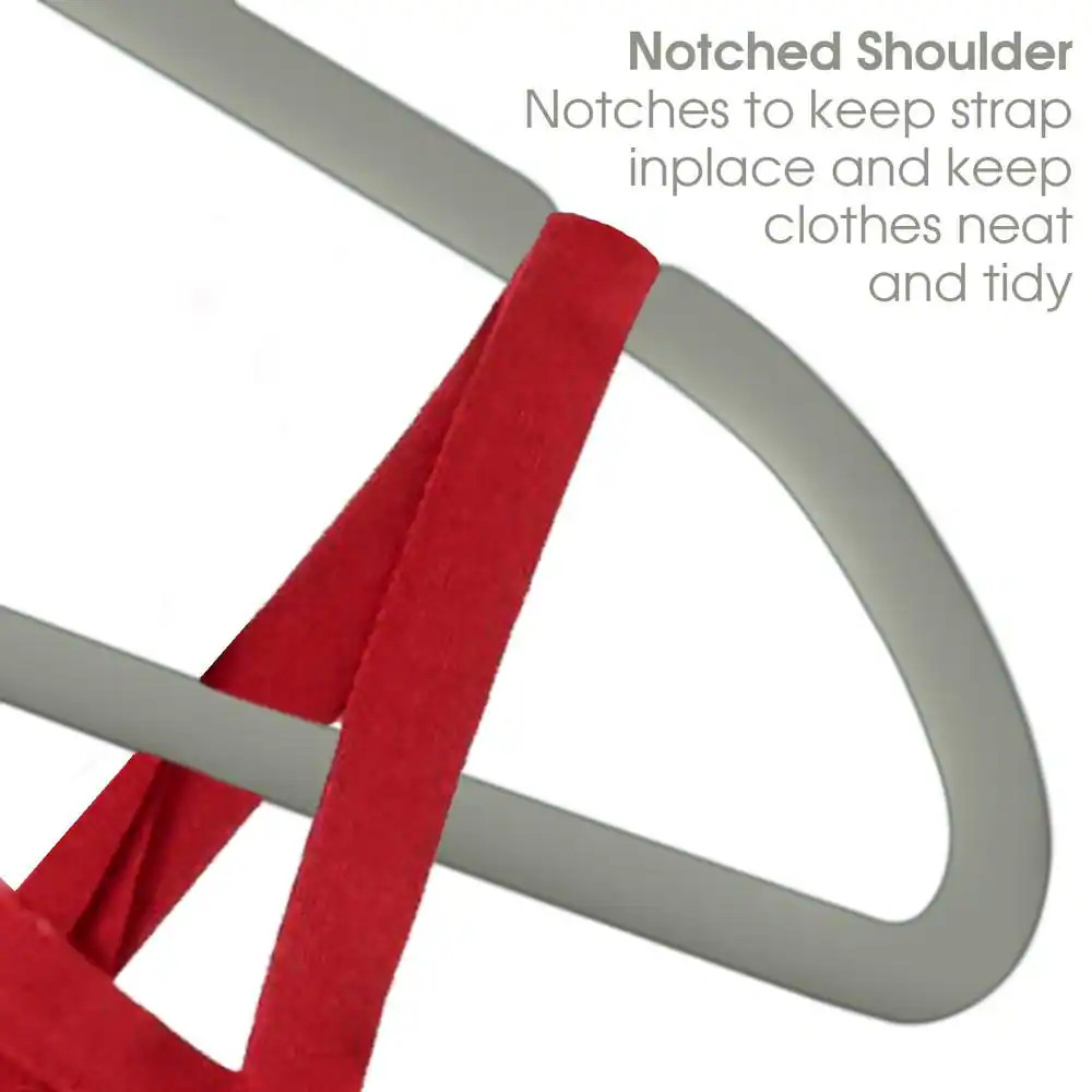 Gray Plastic Hangers 50-Pack