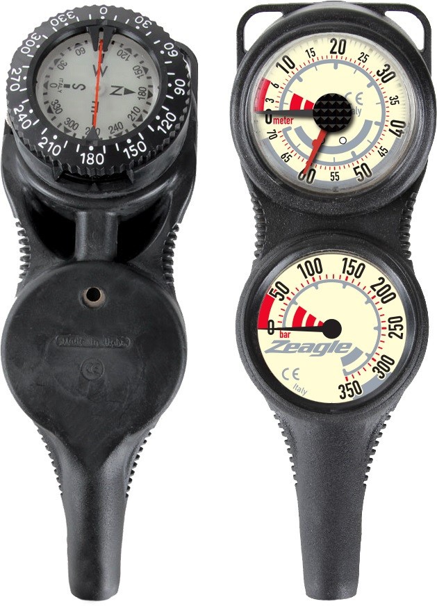 Zeagle Slimline Co-Pilot Navigational Console Compass Dive Scuba Diving 372-9705