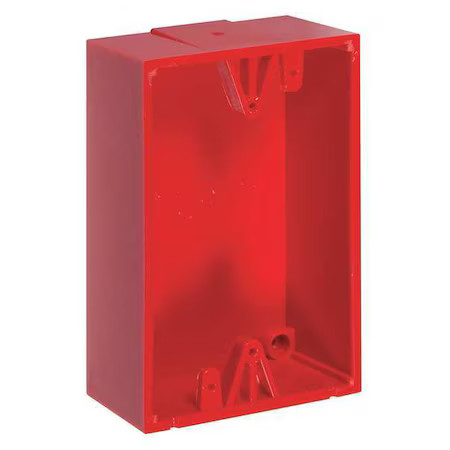 Safety Technology International Kit-71100A-R Back Box, Polycarbonate, Red