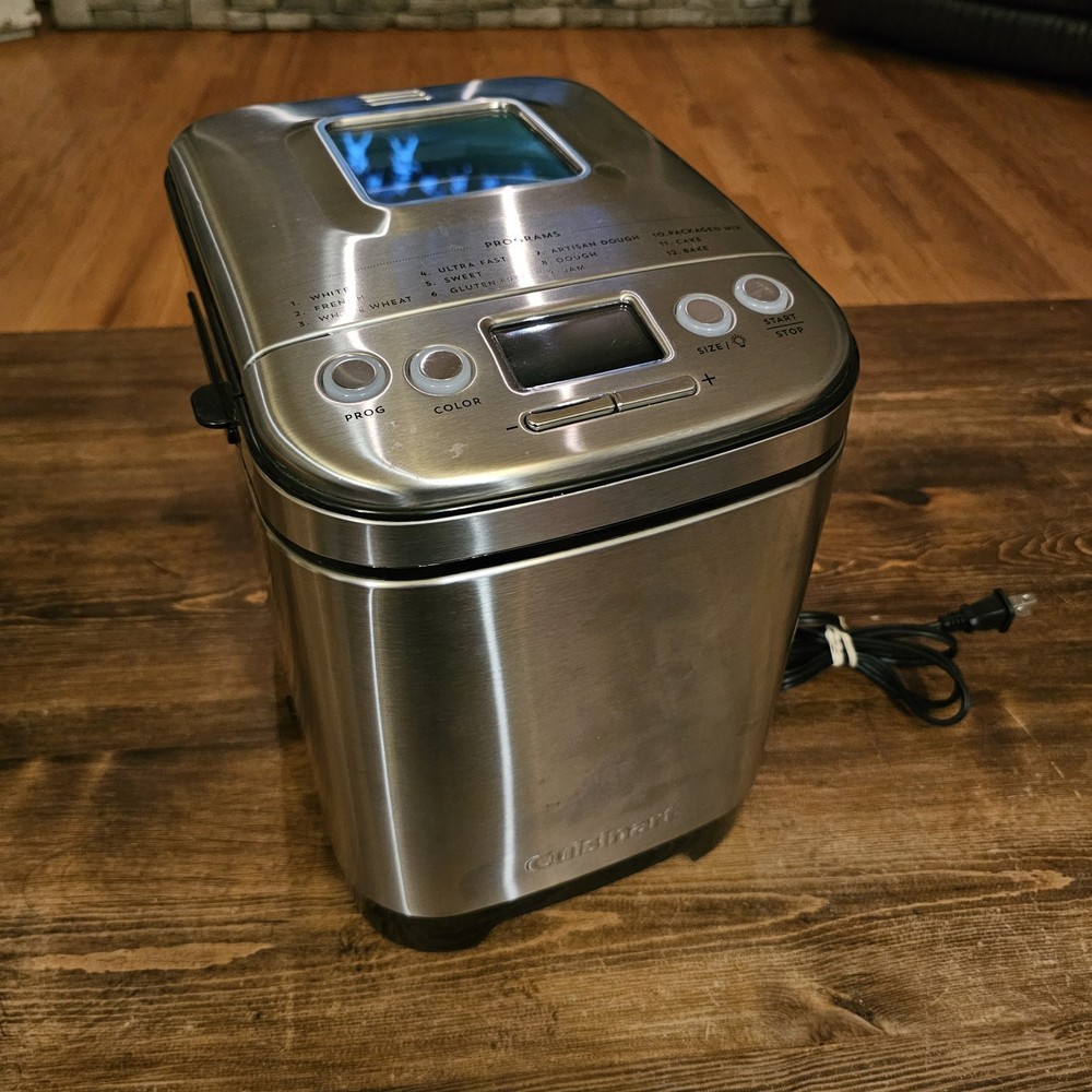 Cuisinart CBK-110 Automatic Bread Maker Stainless Steel Tested Clean Intertek