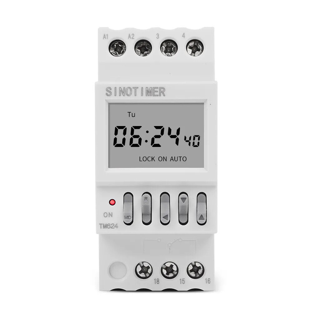TM624 110V 16A 50Hz 40 Groups School/Factory Bell Controller Timer Clock NEW