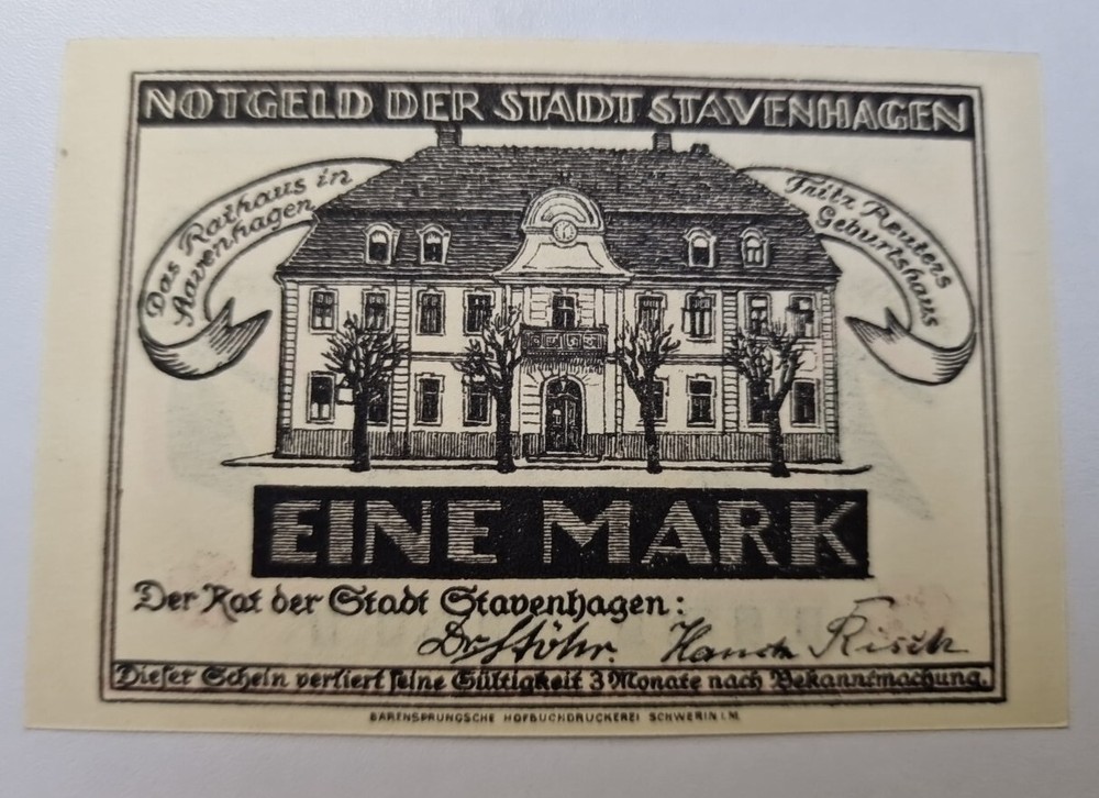 1 Mark  Excellent Condition Old BANKNOTE Germany