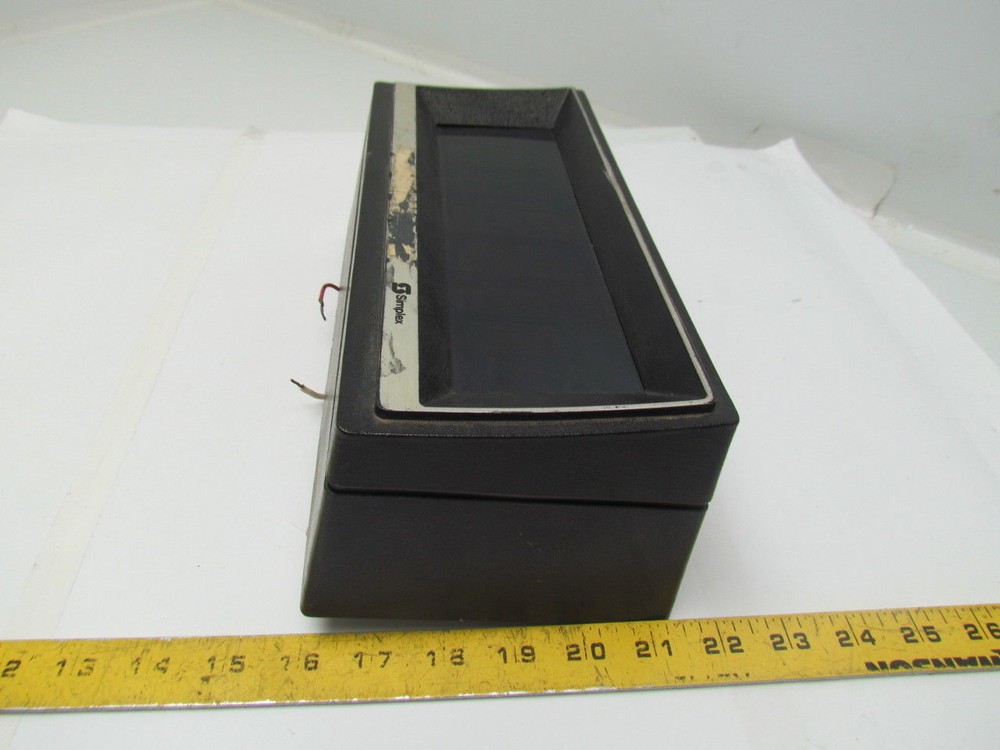Simplex Celestra 2301 Time Recorder Digital Clock Display 120V 2Amp 60Hz