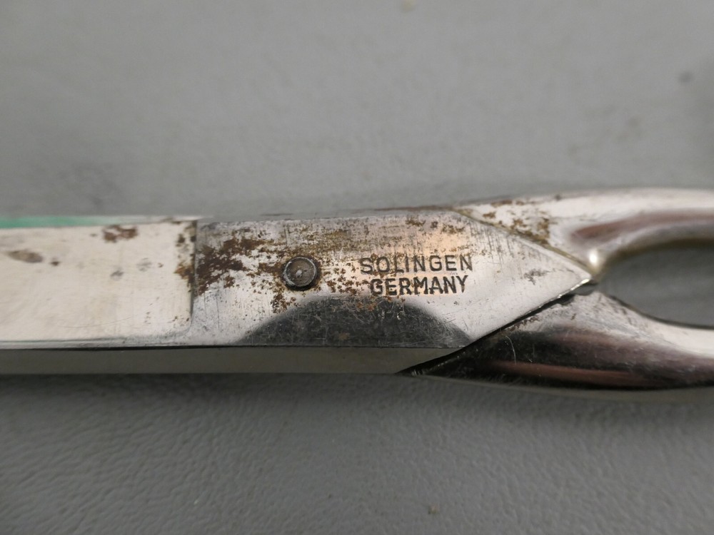 Vintage 1950's Solingen Germany Scissors 7" Chrome Plated