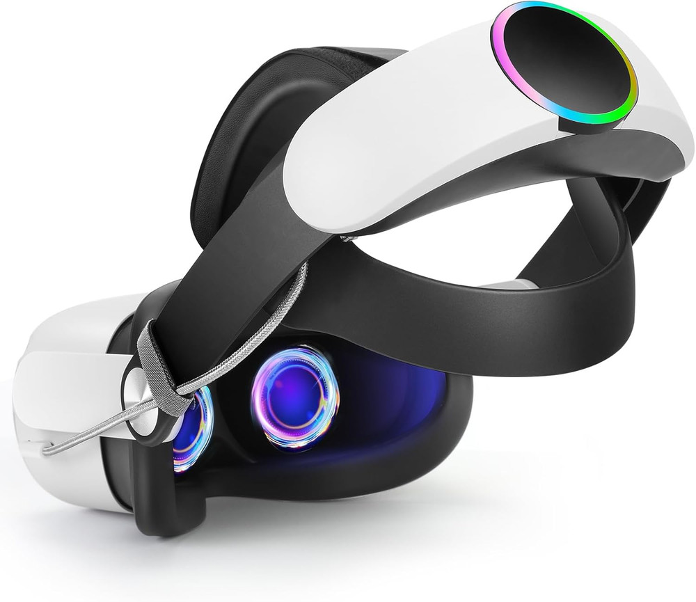 Head Strap with Battery for Oculus Quest 2, 10000Mah Fast Charging Battery Pack