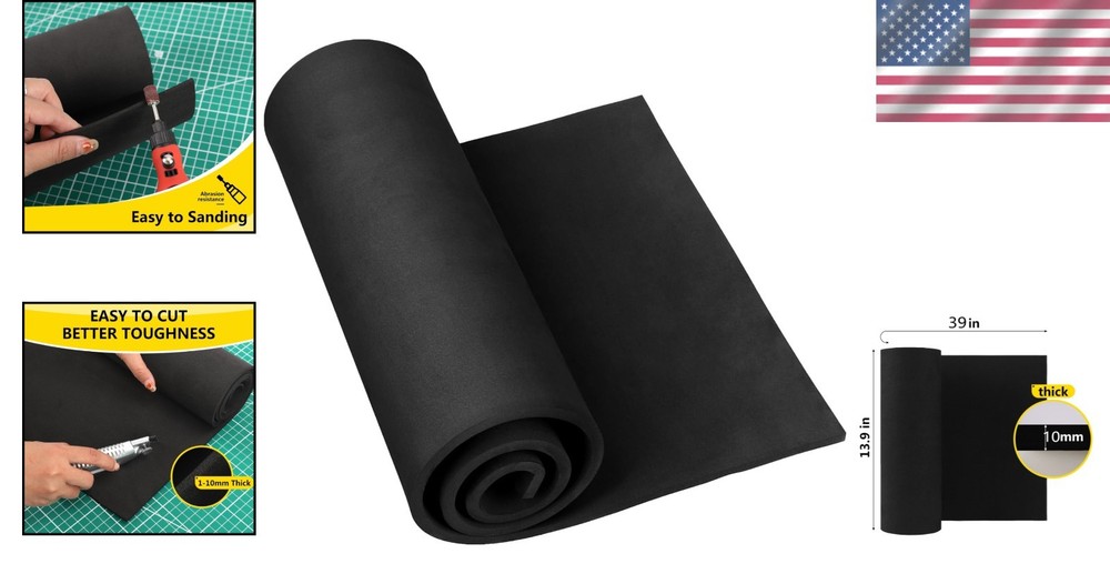 Black EVA Foam Sheets for Cosplay & Crafts