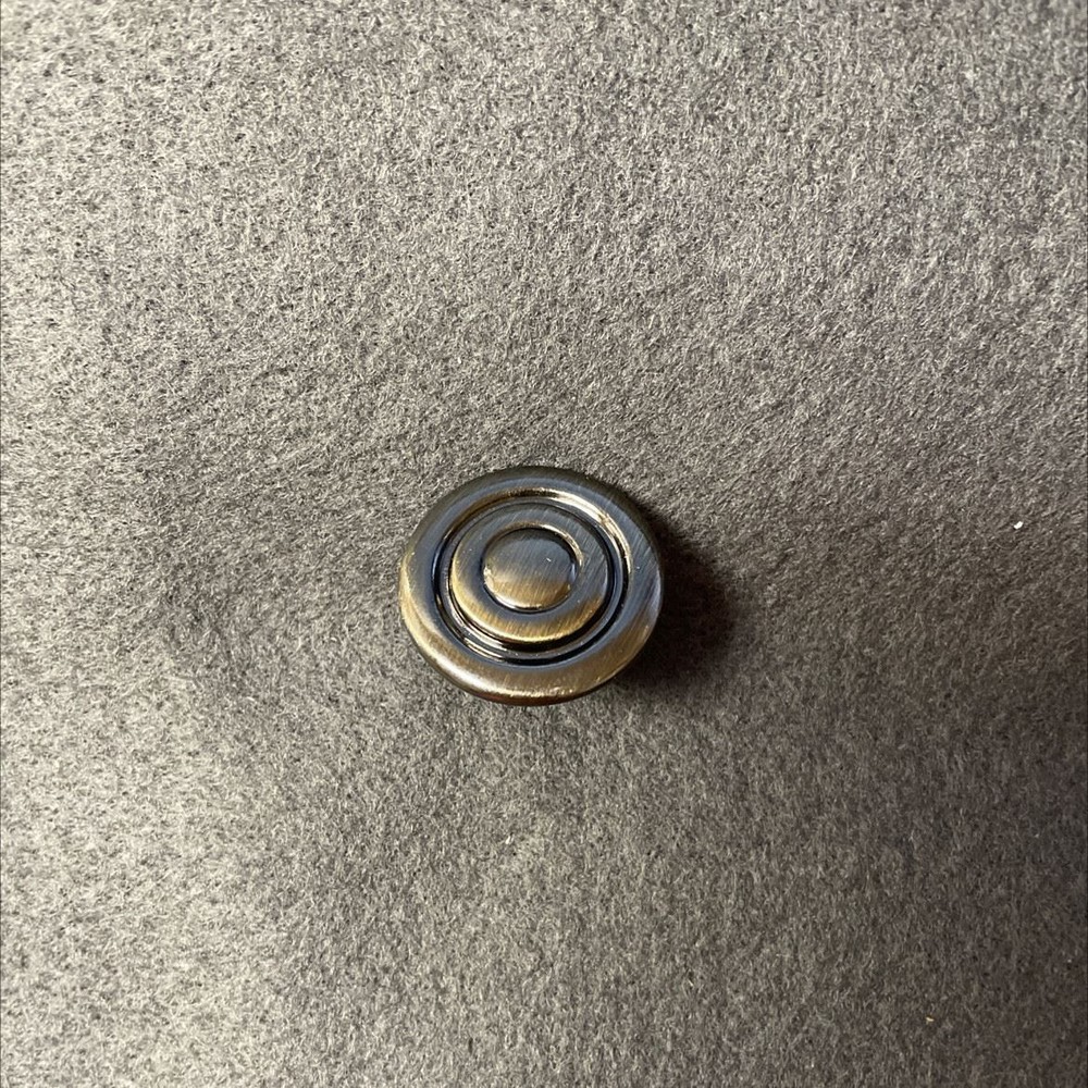 1-1/8"  Round Knob Antique Brass