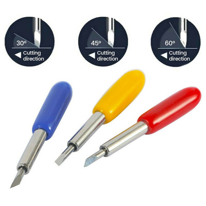 50Pack 30°/45°/60° Roland Cutting Plotter Vinyl Cutter Blade Knife Assortment