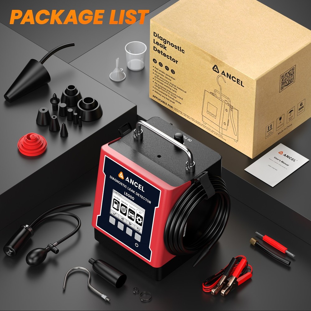 L5000 PRO EVAP Smoke Machine High Precision Leak Detection Built-in Air Pump