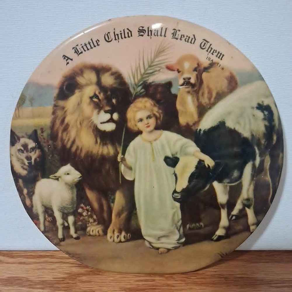 Vintage Tramp Art Wallhanging "Peace"